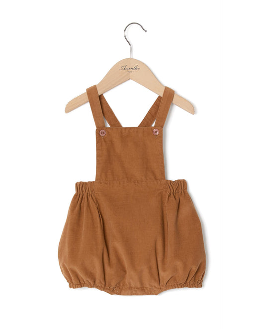 bloomer à  bavette velours camel