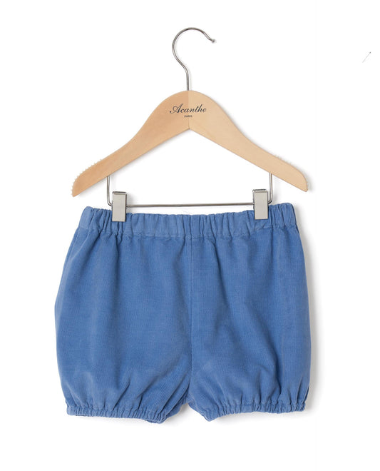 bloomer velours Bleu