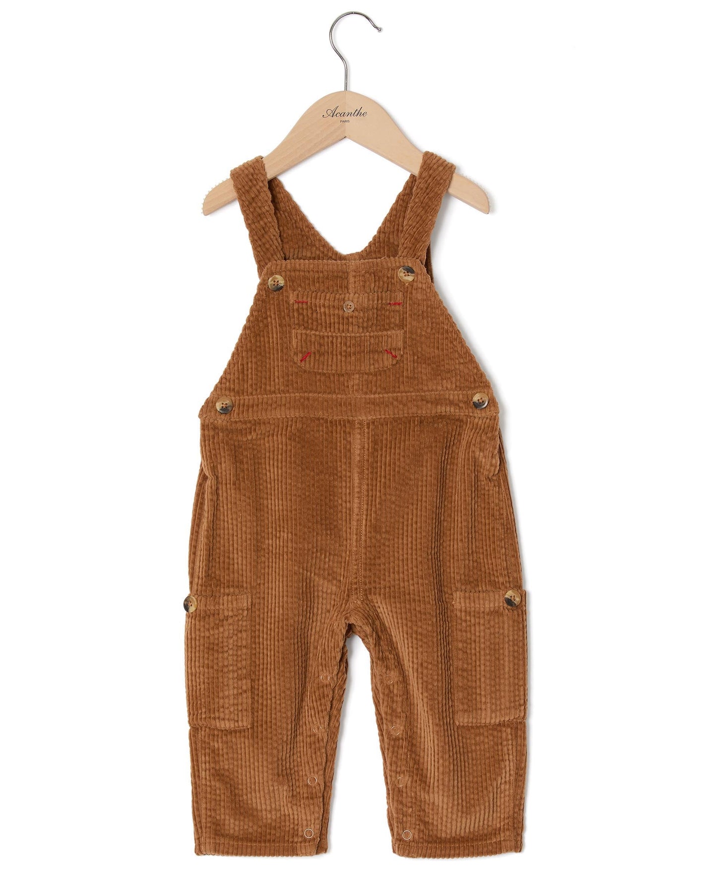 salopette velours camel