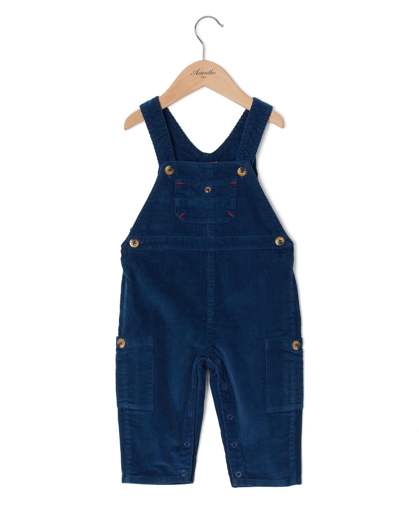 salopette velours Bleu fonce