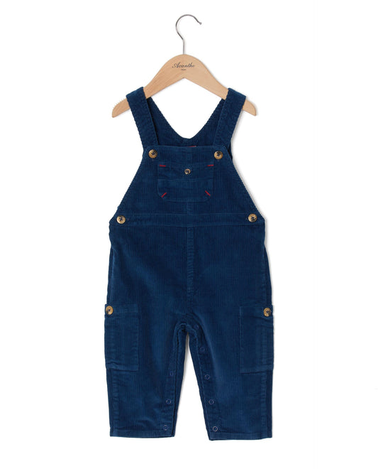 salopette velours Bleu fonce