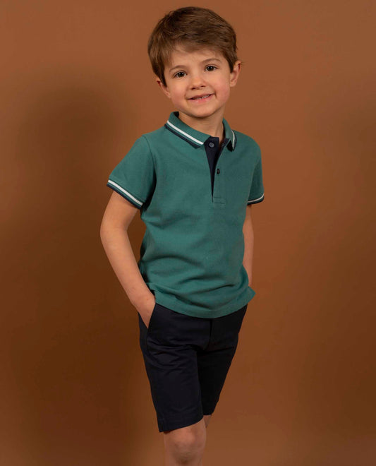 polo piqué mc Vert