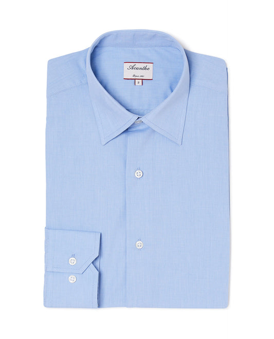 chemise CI fil a fil N11 Ciel