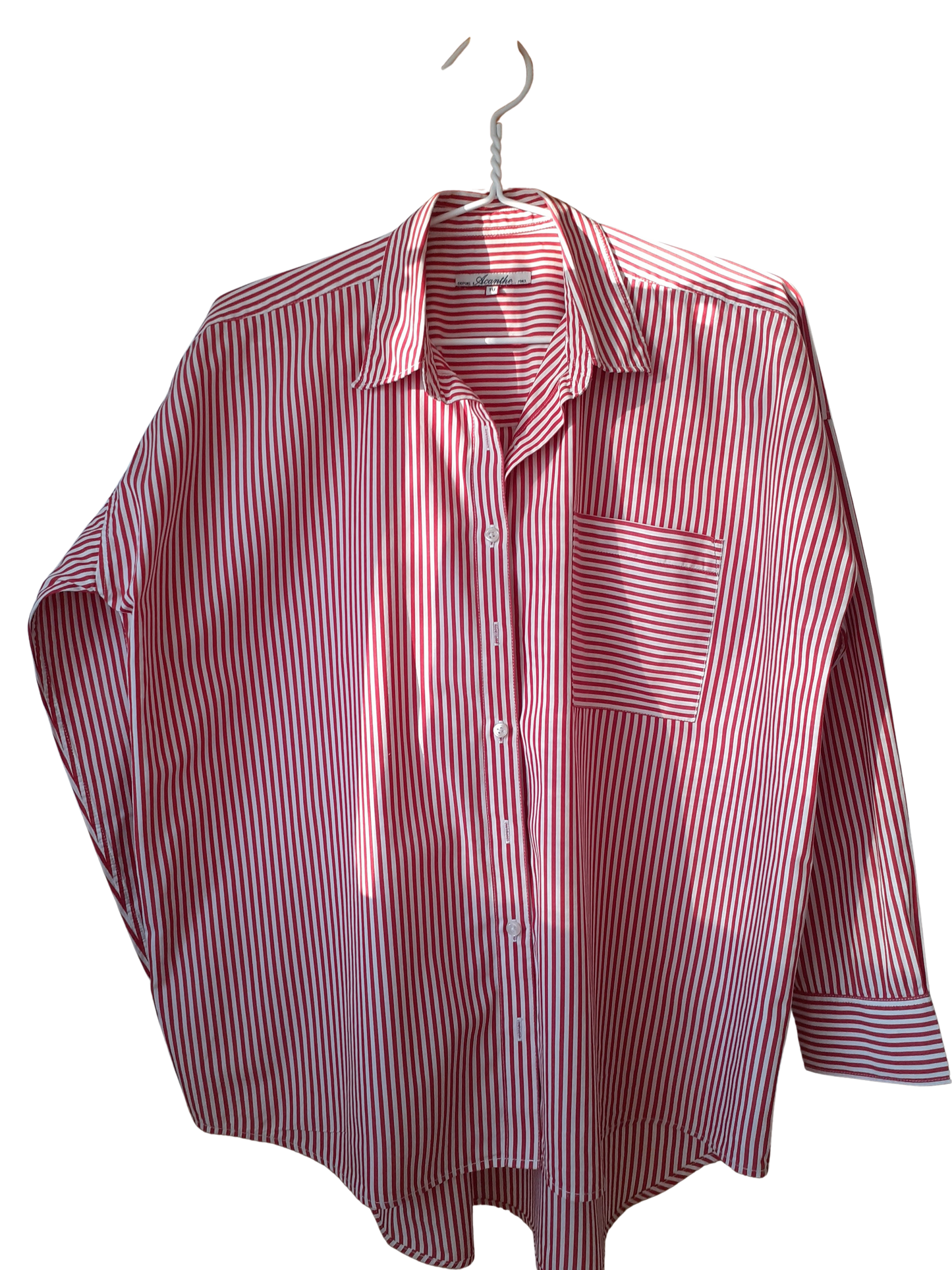 Chemisier manches longues oversize marine