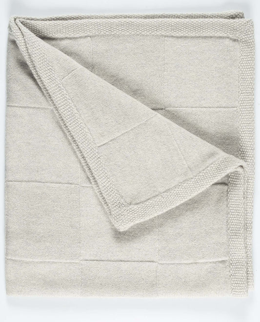 couverture Naissance 90 laine-10 cachemire Gris