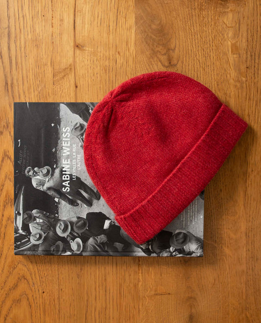 Bonnet 100 cachemire Rouge