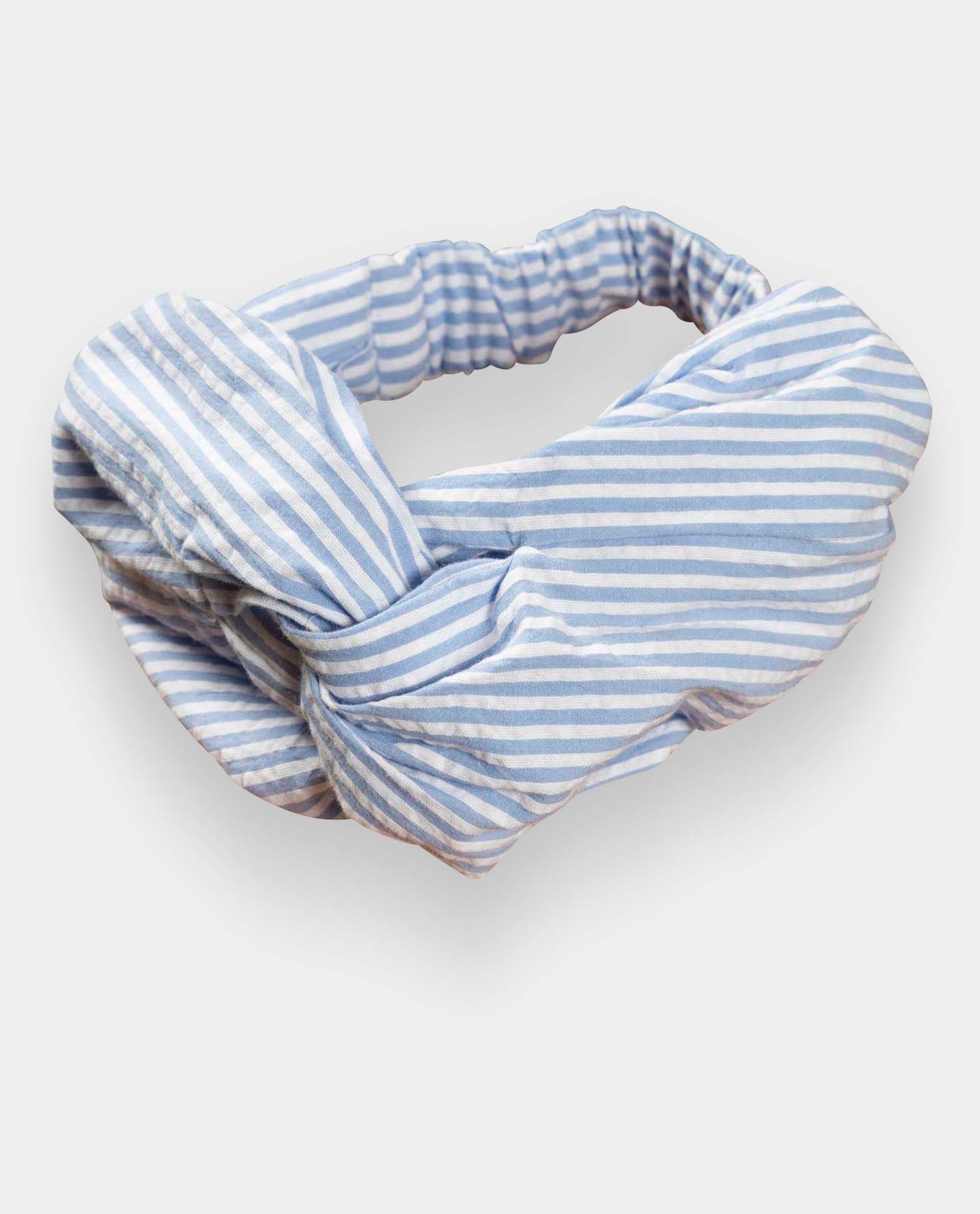 bandeau seersucker rayure ciel