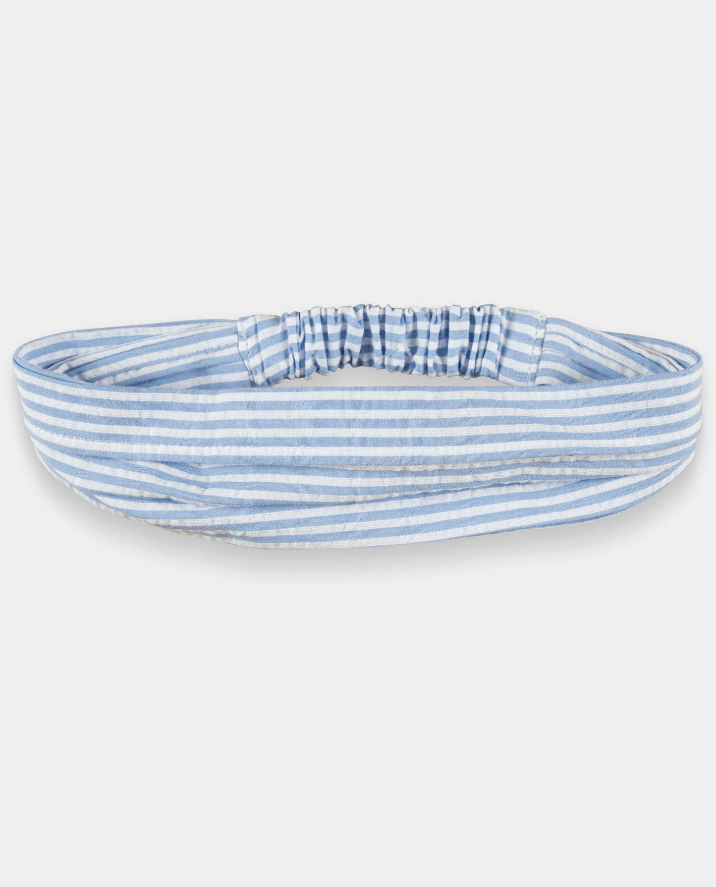 fichu élastiqué seersucker rayure ciel