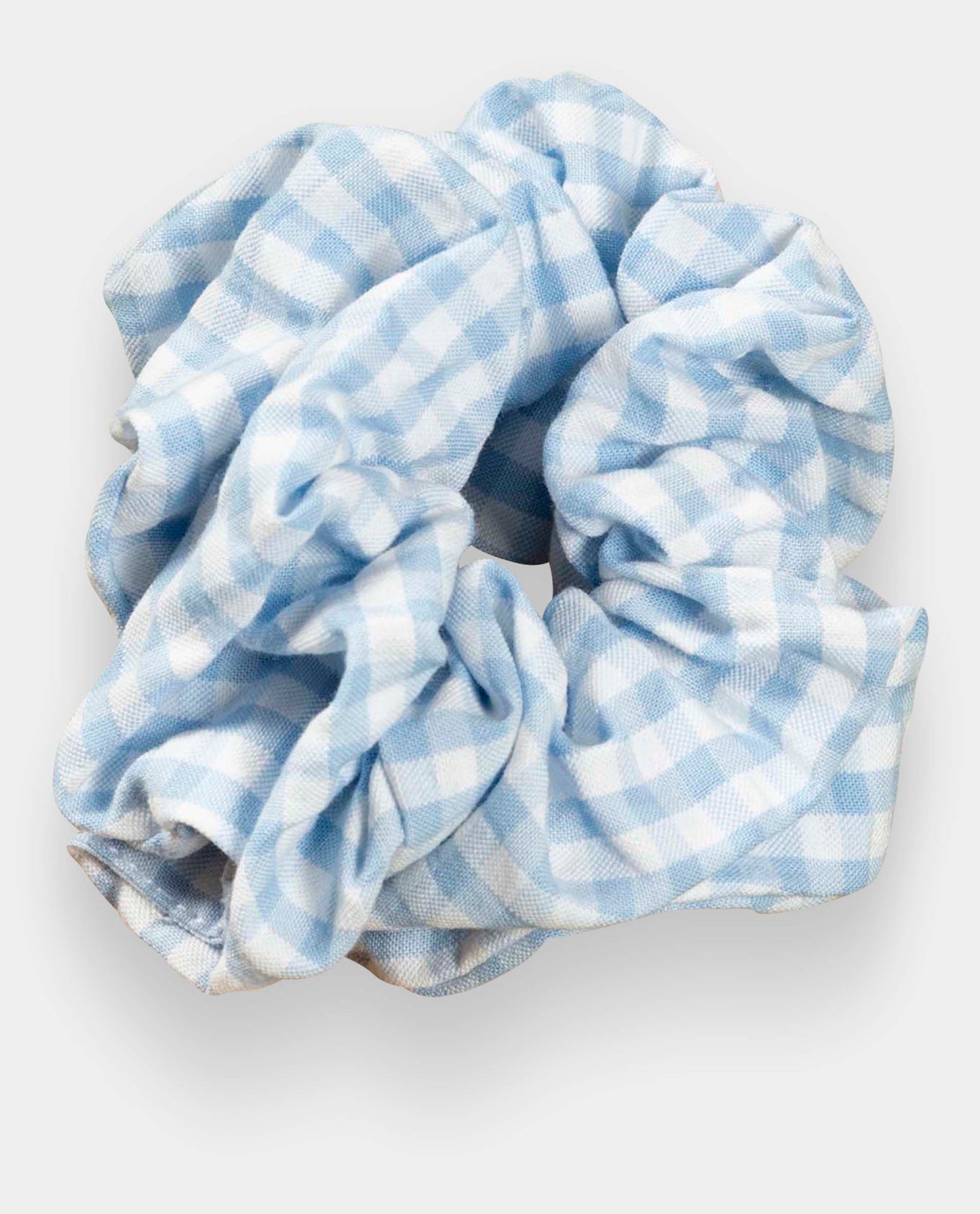 chouchou seersucker vichy ciel