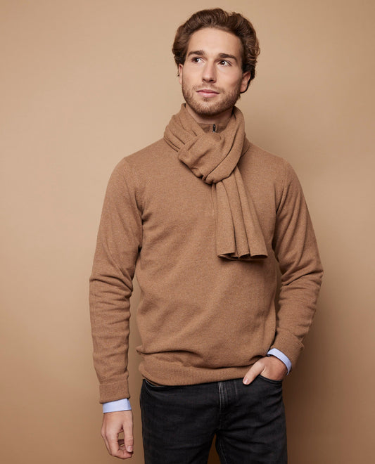 Echarpe 100 cachemire Camel
