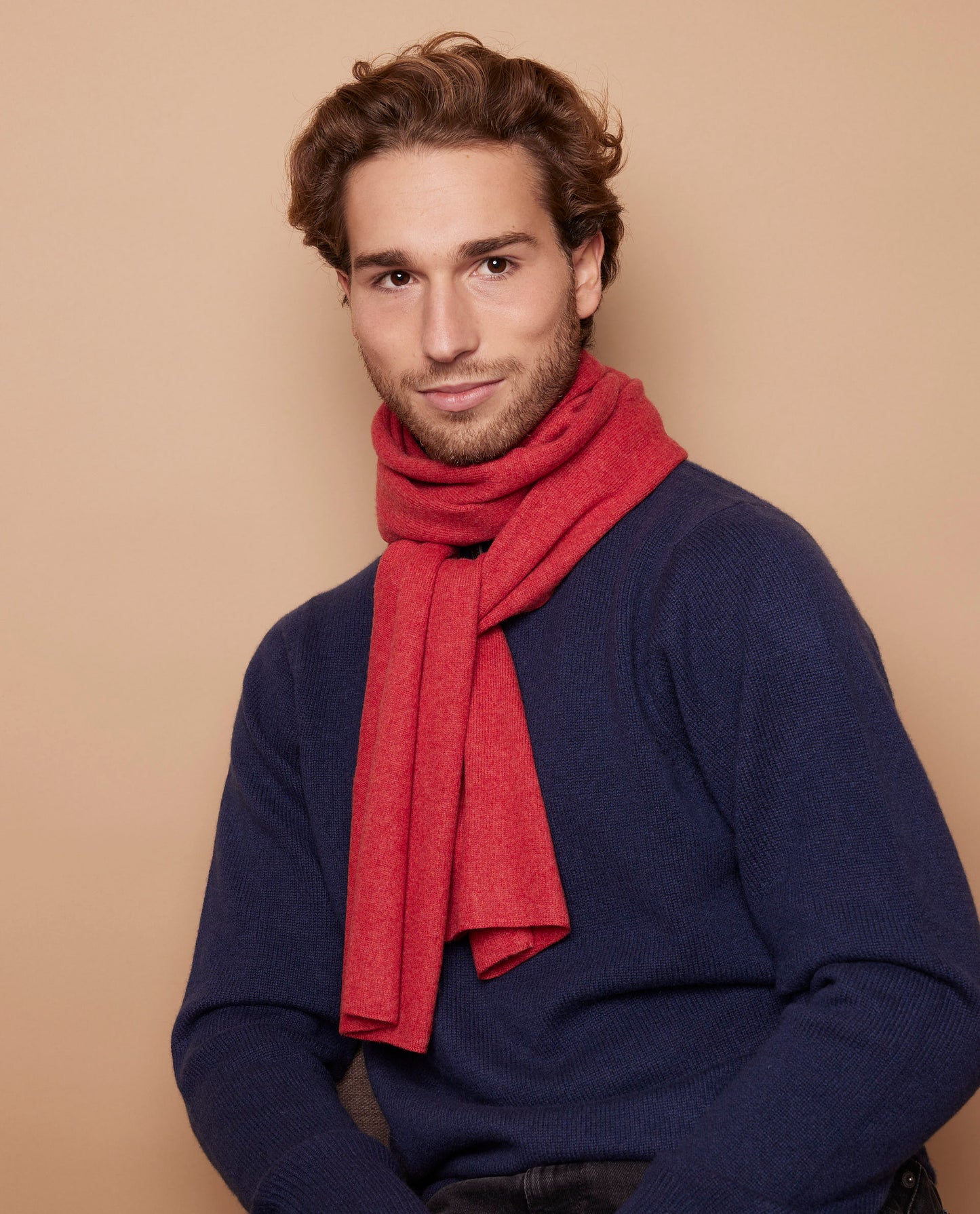 Echarpe 100 cachemire sanguine