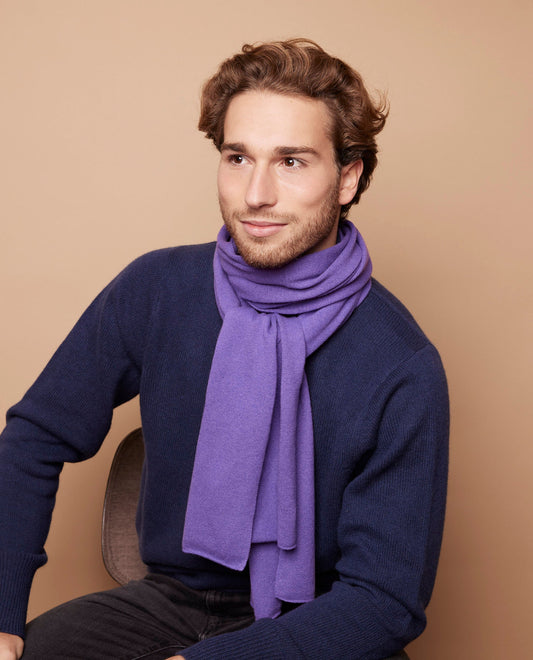 Echarpe 100 cachemire Violet