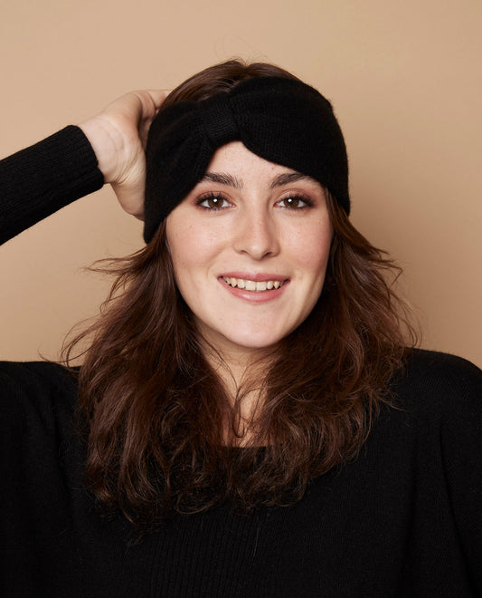 Bandeau 100 cachemire Noir