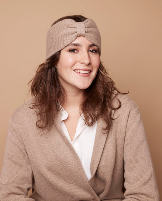 Bandeau 100 cachemire Beige