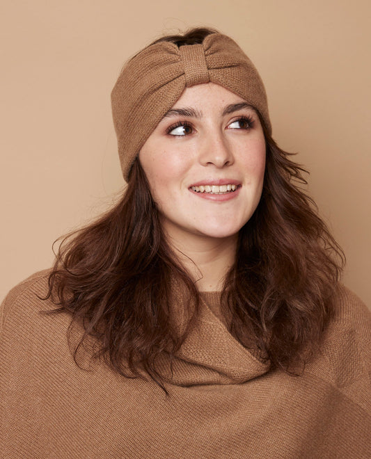 Bandeau 100 cachemire Camel