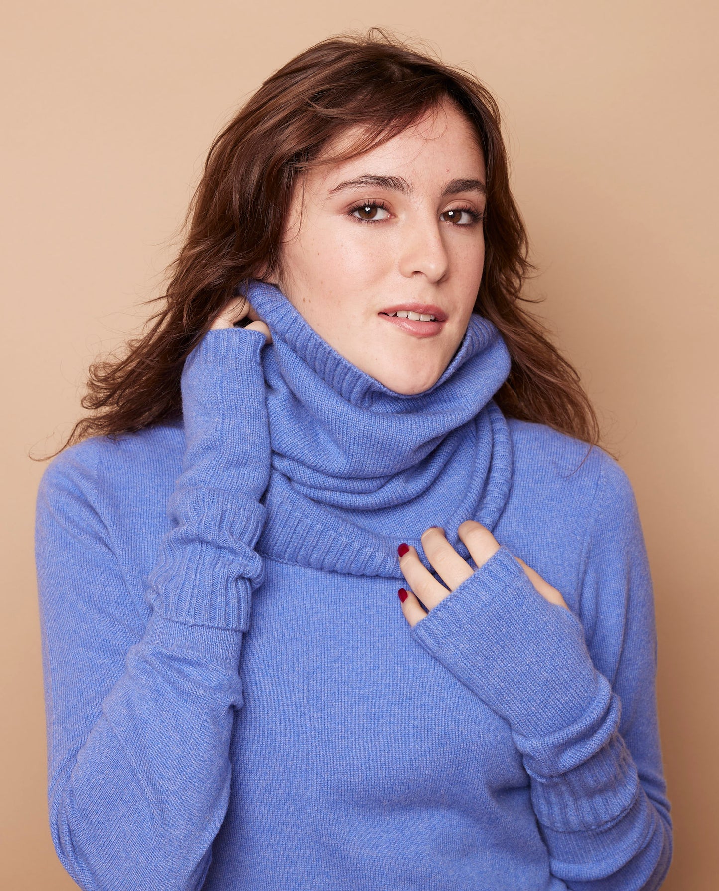 Tube 100 cachemire Bleu