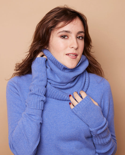 Tube 100 cachemire Bleu