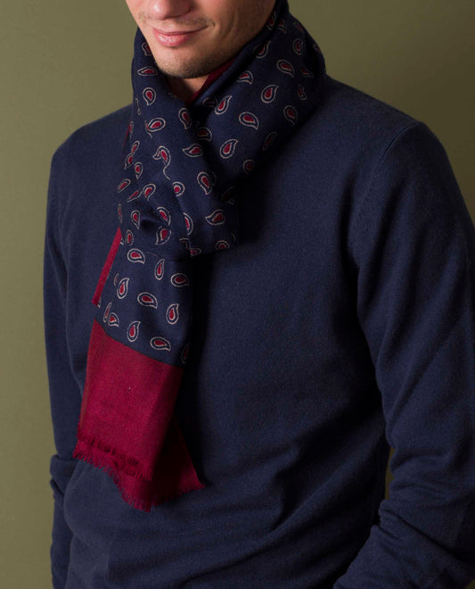 écharpe imprimée laine imprimé cachemire