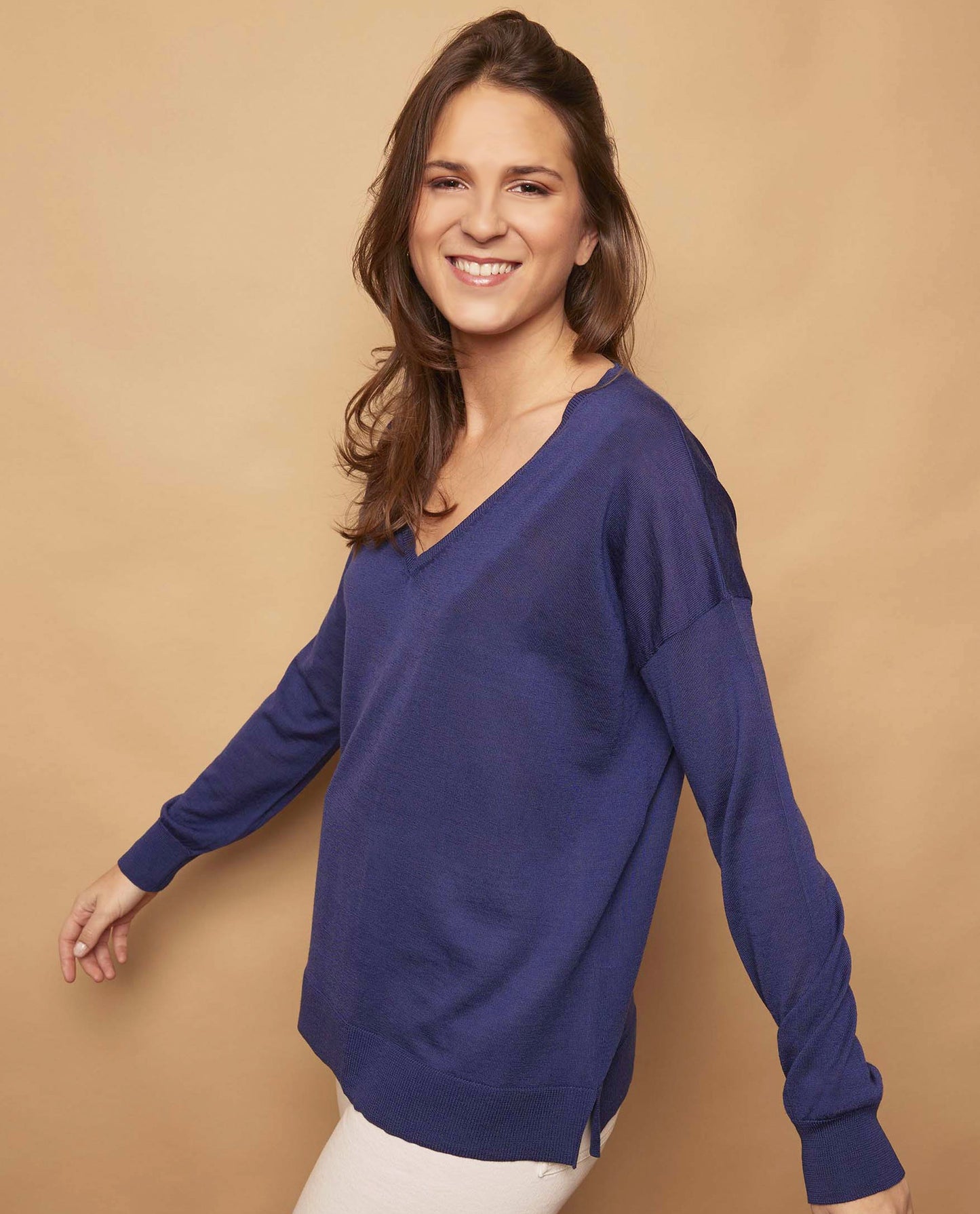 pull V loose mérinos Fe