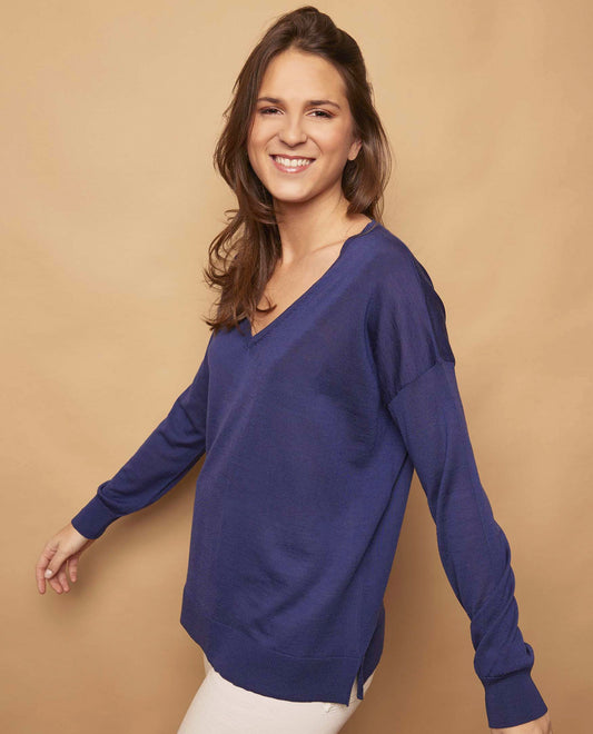 pull V loose mérinos Fe