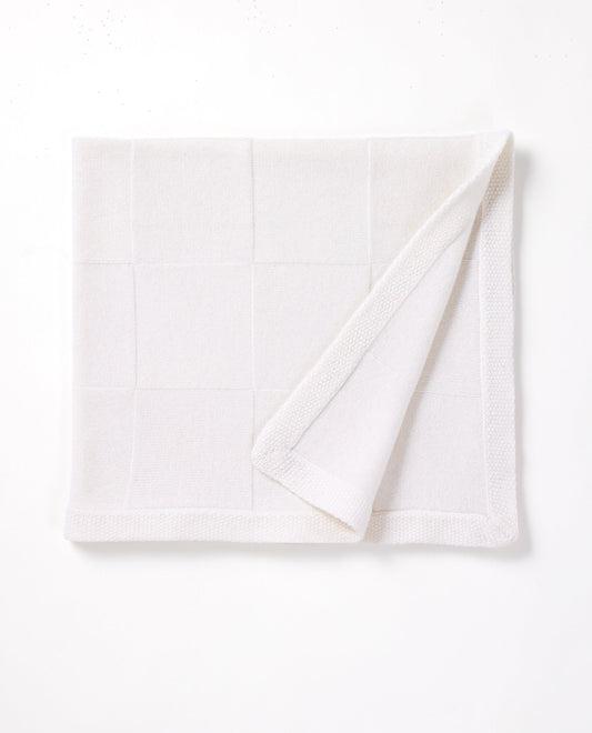 Couverture naissance laine-cachemire Ã©cru