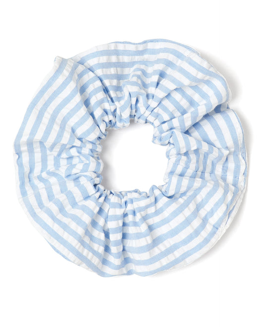 Chouchou seersucker ciel