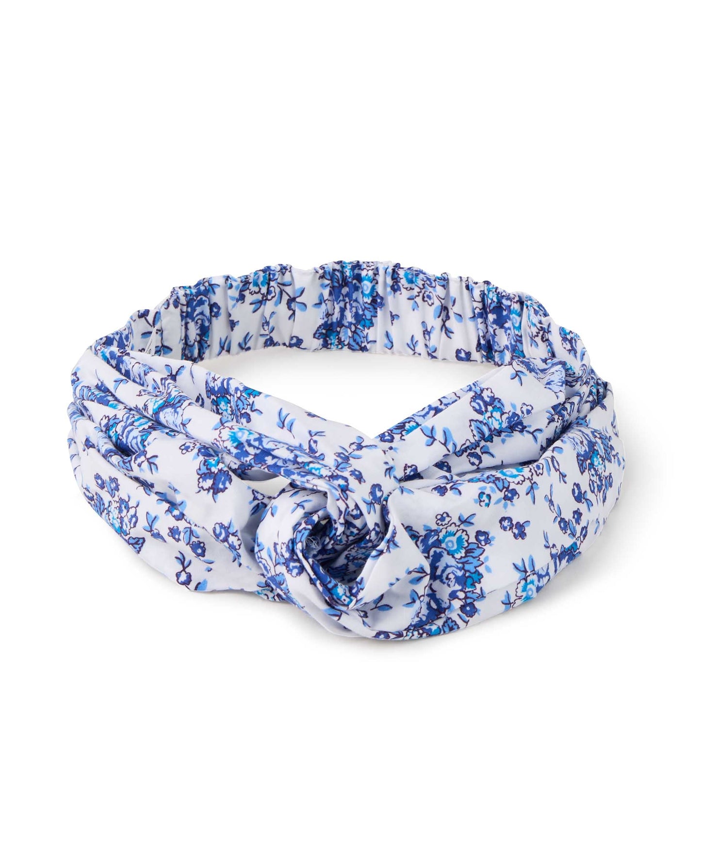 Bandeau imprimé fleur bleue