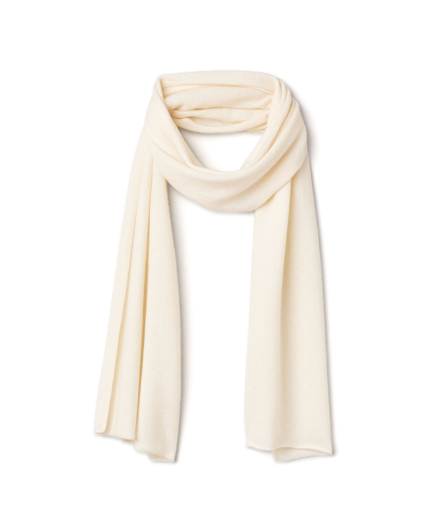 écharpe 100 cachemire Ecru