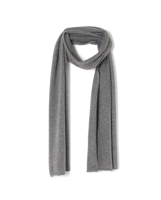 écharpe longue 100 cachemire Gris moyen