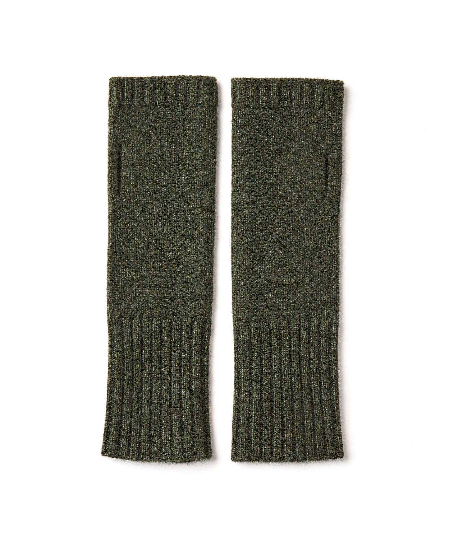 mitaines 100 cachemire Kaki