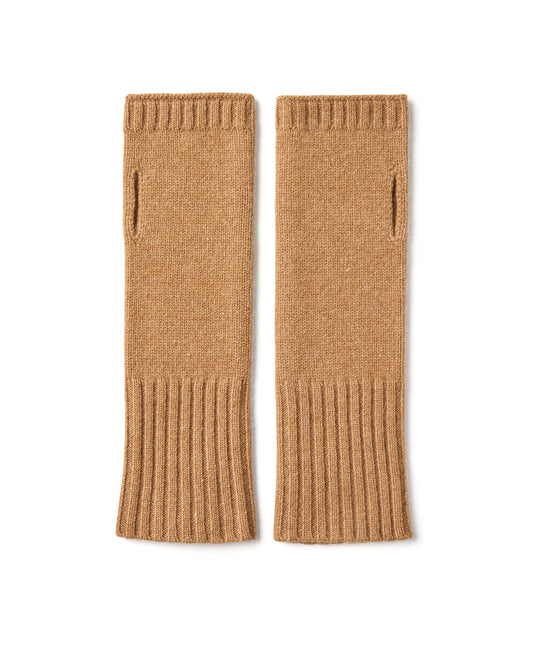 mitaines 100 cachemire Camel