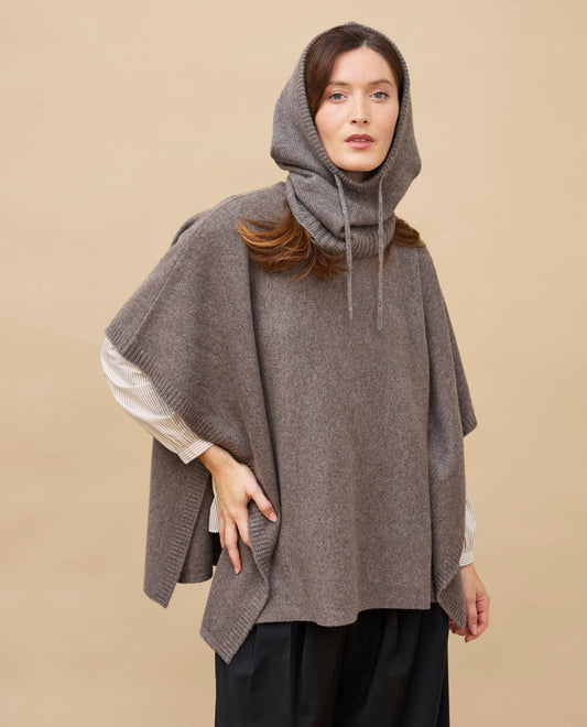 cagoule 100 cachemire Taupe