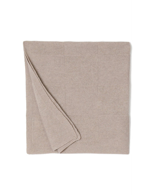 couverture Naissance 90 laine-10 cachemire Beige