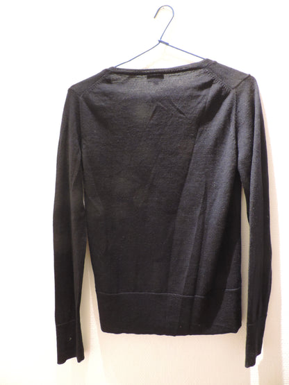 Gilet col rond merinos