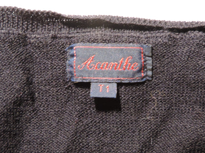 Gilet col rond merinos