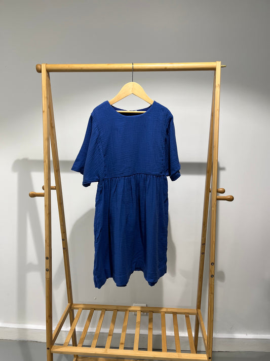 Robe gaze de coton manchescourtes