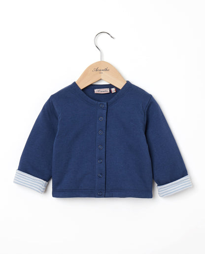 cardigan molletonné Marine