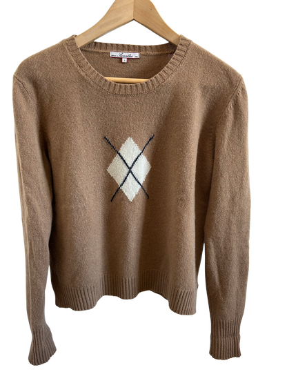 PULL LOSANGE BEIGE