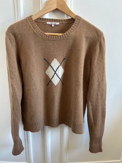 PULL LOSANGE BEIGE