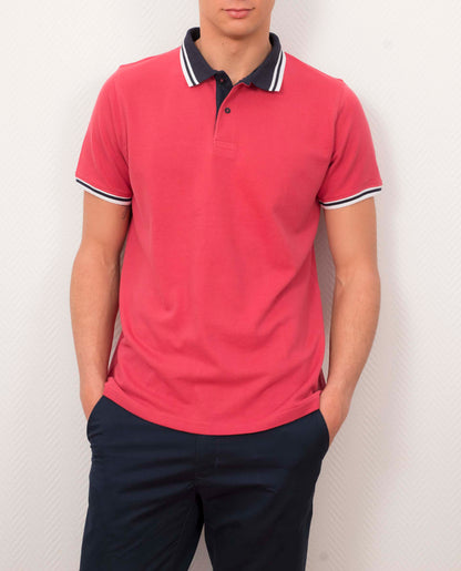Polo piqué rouge