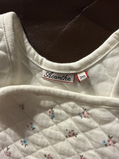 salopette molletonnée imprimé fleurs