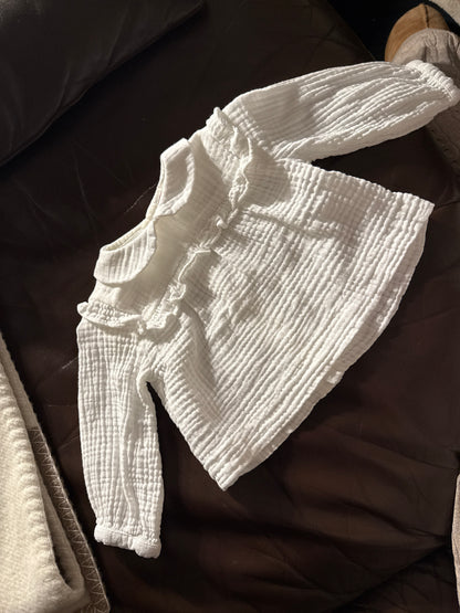 blouse gaze de coton Ecru