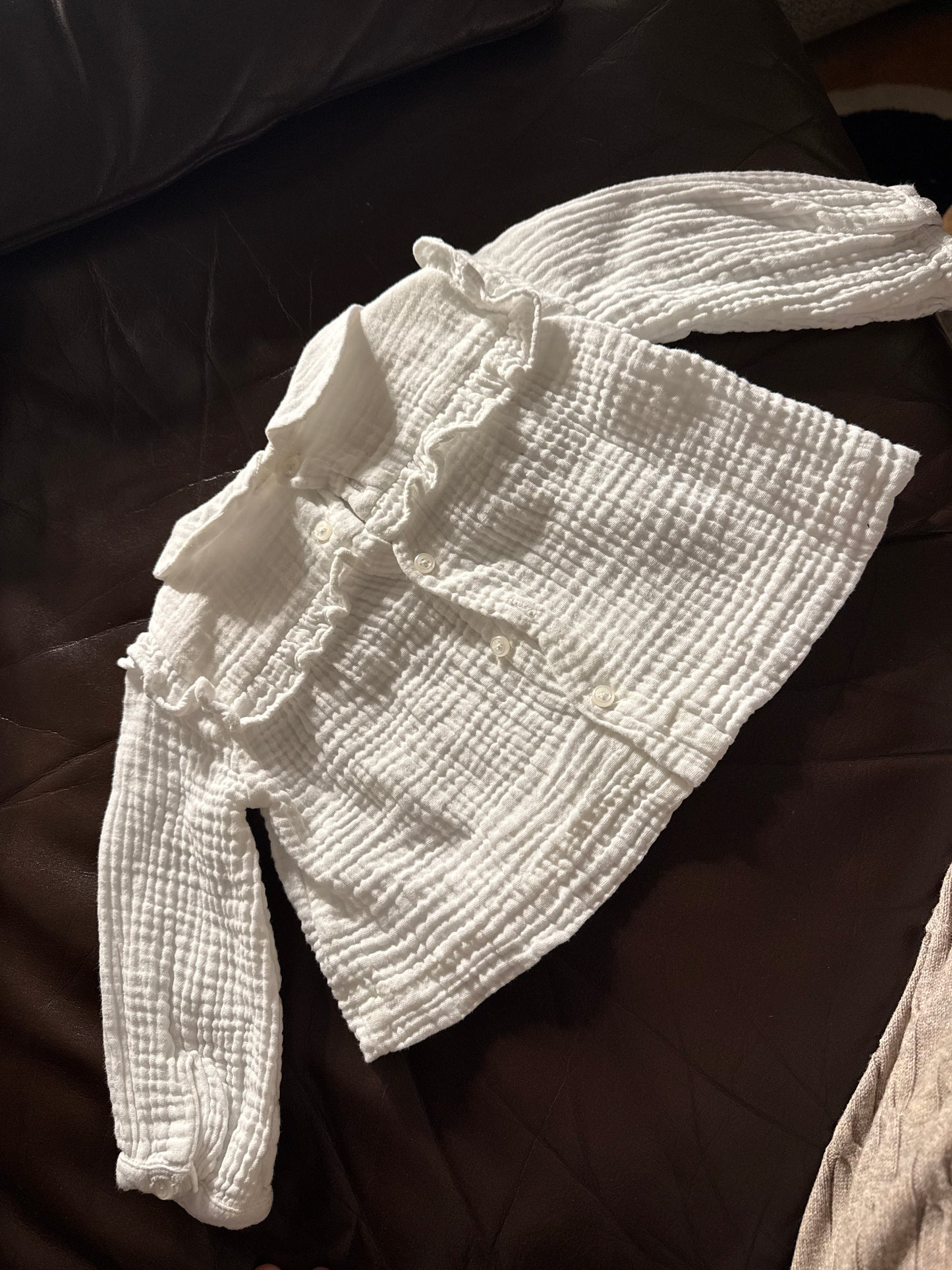 blouse gaze de coton Ecru