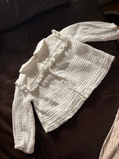 blouse gaze de coton Ecru