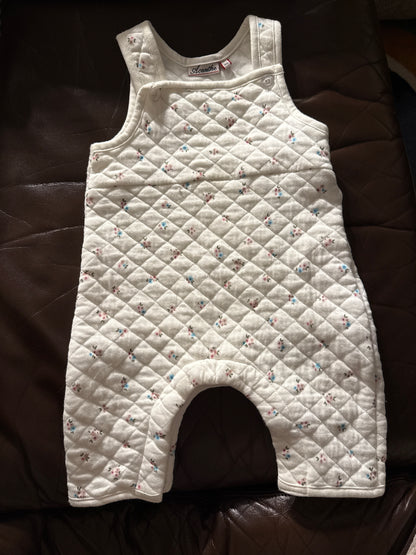 salopette molletonnée imprimé fleurs